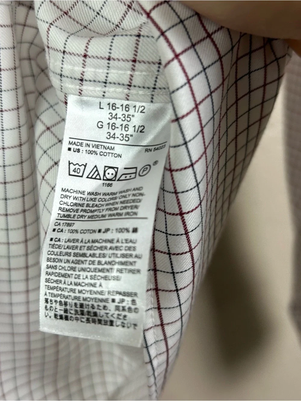 Choose 5 for $30 Banana Republic White and Black Grid Dress Shirt